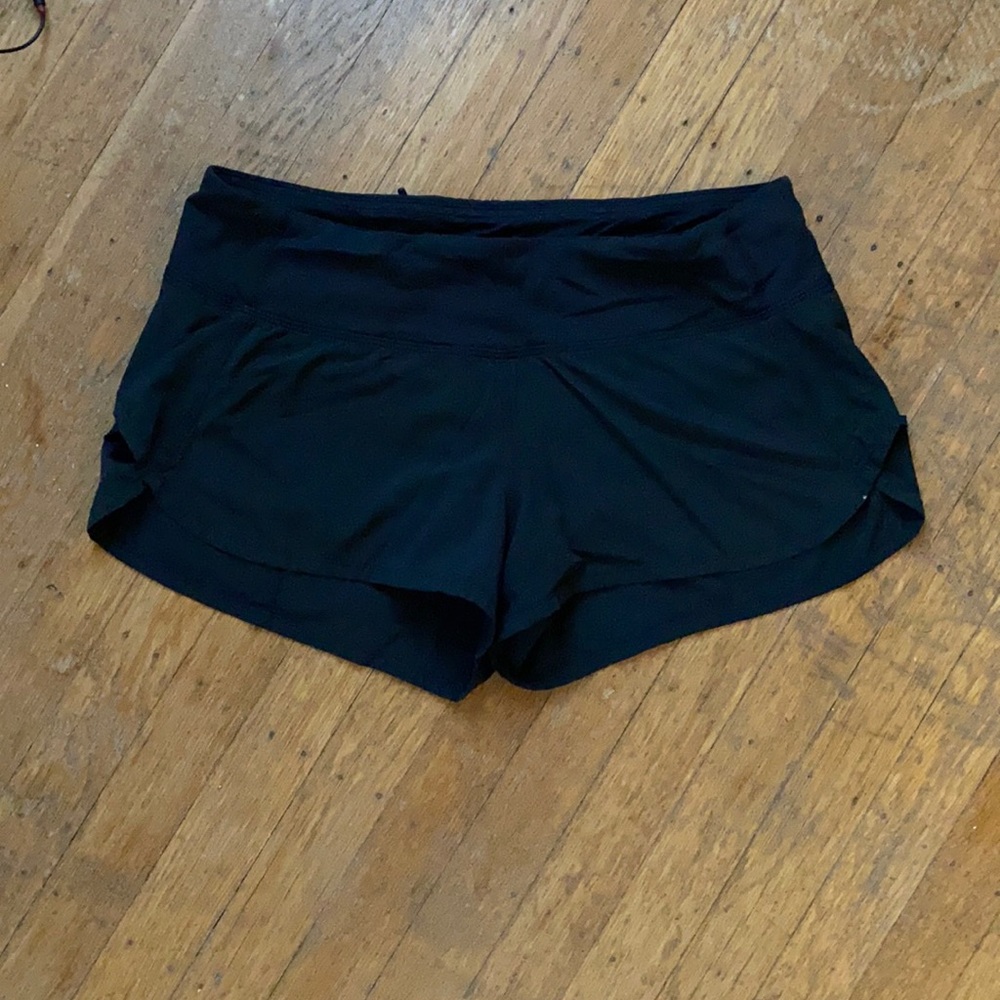 Great condition! Black running shorts from lululemon